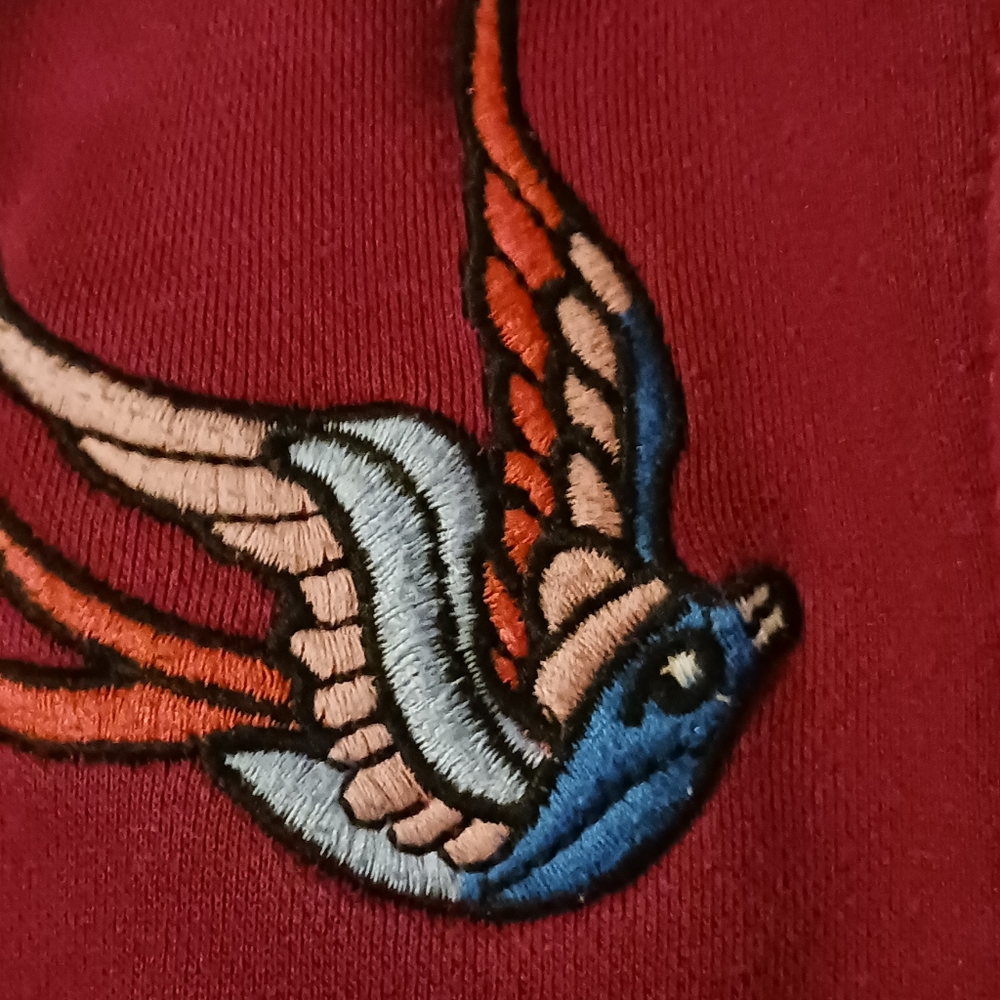 VIGOSS Girls Sz. 7 Letterman Style Jacket w Birds - Picture 4 of 10